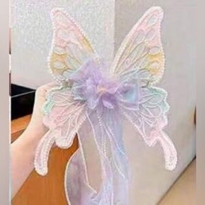 Pastel Purple Butterfly Wings l hair clip